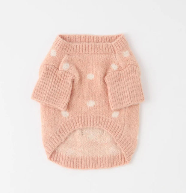 Dot Pattern Knit Sweater