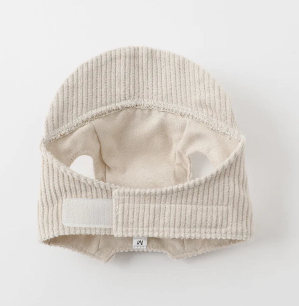 Bear Embroidered Corduroy Cap