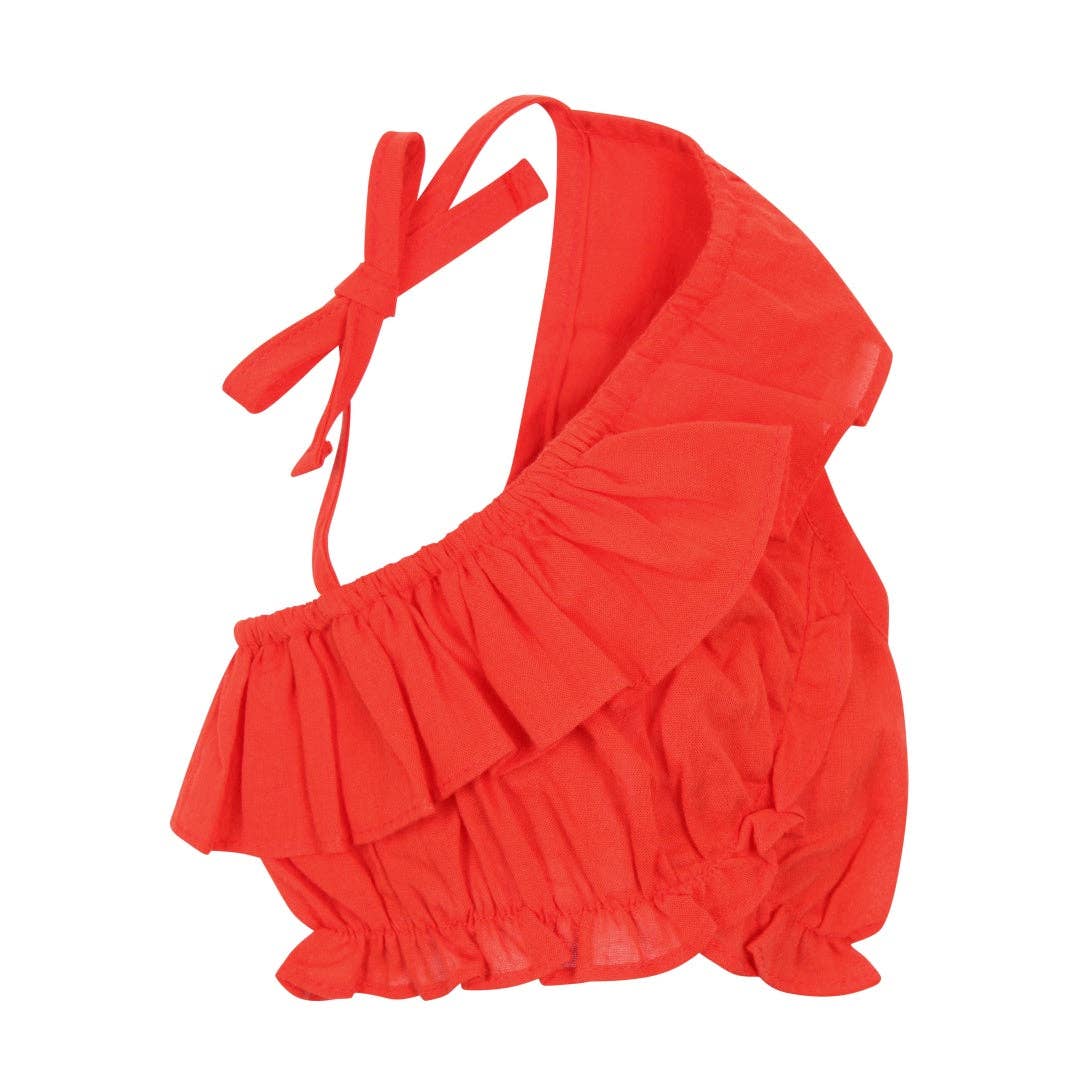 Lux Ruffle One Shoulder Top