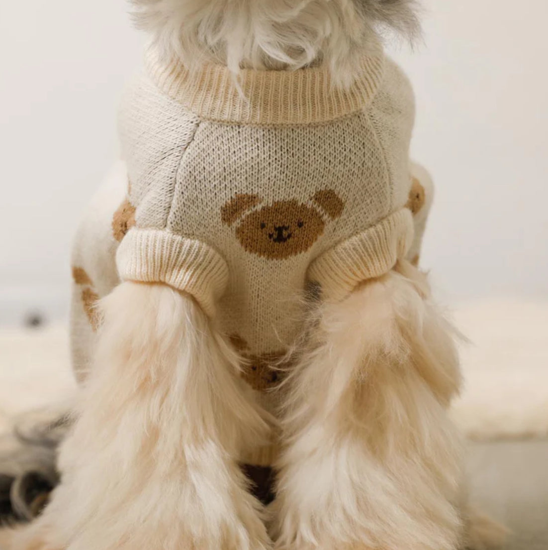 Bear Pattern Cardigan