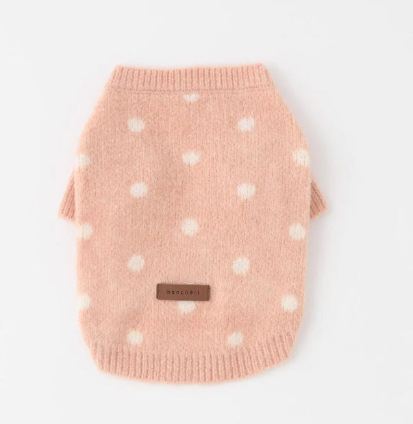 Dot Pattern Knit Sweater